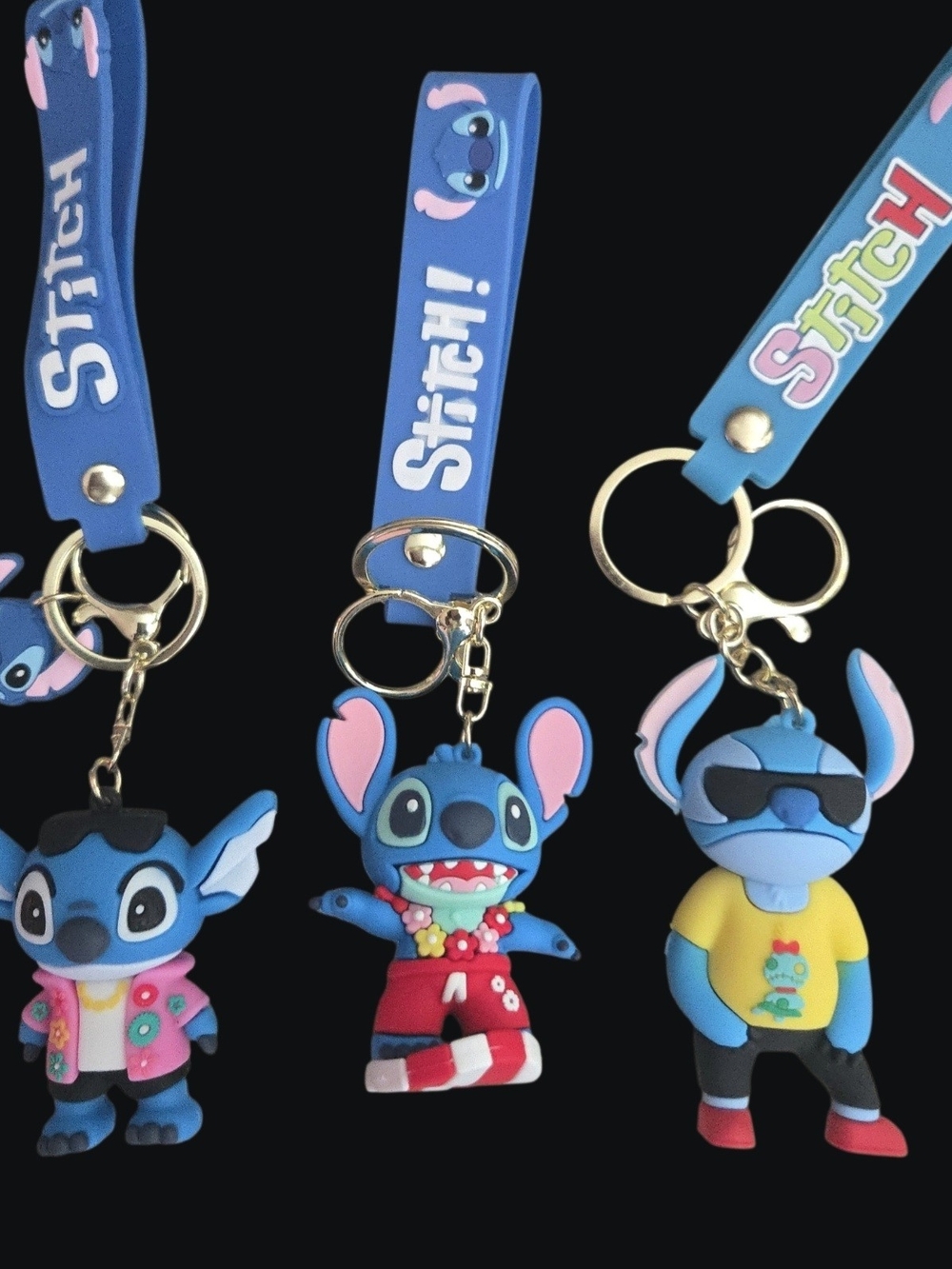 Stitch Keychain Trio -  Keychain/ BagCharm (3-pc.Set)